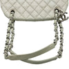 シャネル CHANEL マドモアゼルハンドバッグ 15番台 アイボリー シルバー金具 レザー レディース ハンドバッグ