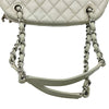 シャネル CHANEL マドモアゼルハンドバッグ 15番台 アイボリー シルバー金具 レザー レディース ハンドバッグ
