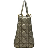 クリスチャン・ディオール Christian Dior レディディオールミディアム メタリックゴールド ゴールド金具 ラメ レディース ショルダーバッグ