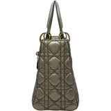 クリスチャン・ディオール Christian Dior レディディオールミディアム メタリックゴールド ゴールド金具 ラメ レディース ショルダーバッグ