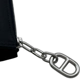 エルメス HERMES ジップアンゴー PM K刻印 ブラック×シルバー金具 エバーカラー ユニセックス ポーチ