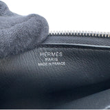 エルメス HERMES ジップアンゴー PM K刻印 ブラック×シルバー金具 エバーカラー ユニセックス ポーチ