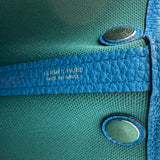 エルメス HERMES ガーデンパーティTPM A刻印 マラカイト/ブルーザンジバル シルバー金具 トワル/ネゴンダ レディース ハンドバッグ