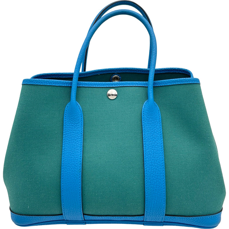 エルメス HERMES ガーデンパーティTPM A刻印 マラカイト/ブルー
