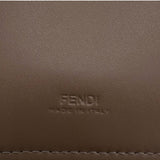 フェンディ FENDI FFロゴ フォンポーチ 7AS047 ブラウン レザー/ボア レディース ポーチ