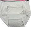 トムブラウン THOM BROWNE トリコロール半袖Tシャツ MJS221A ホワイト コットン メンズ 半袖Ｔシャツ
