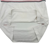 トムブラウン THOM BROWNE トリコロール半袖Tシャツ MJS221A ホワイト コットン メンズ 半袖Ｔシャツ