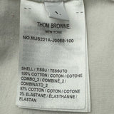 トムブラウン THOM BROWNE トリコロール半袖Tシャツ MJS221A ホワイト コットン メンズ 半袖Ｔシャツ