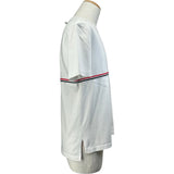 トムブラウン THOM BROWNE トリコロール半袖Tシャツ MJS221A ホワイト コットン メンズ 半袖Ｔシャツ
