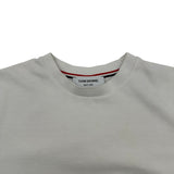 トムブラウン THOM BROWNE トリコロール半袖Tシャツ MJS221A ホワイト コットン メンズ 半袖Ｔシャツ