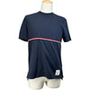 トムブラウン THOM BROWNE トリコロール半袖Tシャツ MJS221A ネイビー コットン メンズ 半袖Ｔシャツ