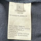 トムブラウン THOM BROWNE トリコロール半袖Tシャツ MJS221A ネイビー コットン メンズ 半袖Ｔシャツ