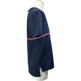 トムブラウン THOM BROWNE トリコロール半袖Tシャツ MJS221A ネイビー コットン メンズ 半袖Ｔシャツ