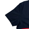 トムブラウン THOM BROWNE トリコロール半袖Tシャツ MJS221A ネイビー コットン メンズ 半袖Ｔシャツ
