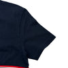 トムブラウン THOM BROWNE トリコロール半袖Tシャツ MJS221A ネイビー コットン メンズ 半袖Ｔシャツ