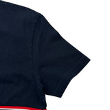 トムブラウン THOM BROWNE トリコロール半袖Tシャツ MJS221A ネイビー コットン メンズ 半袖Ｔシャツ