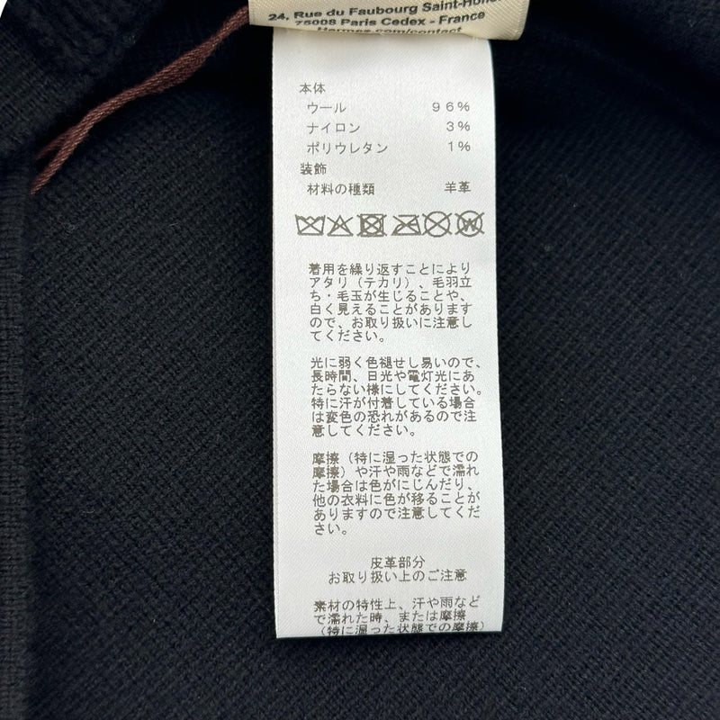 エルメス HERMES ポケット付ウールジャケット 6E2223D3 ブラック