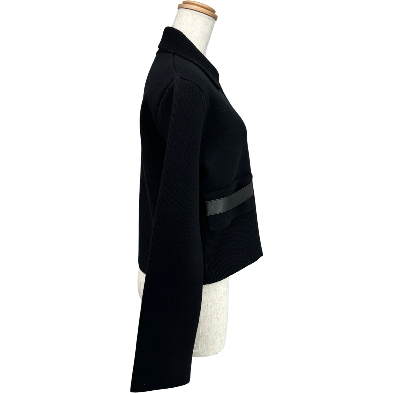 エルメス HERMES ポケット付ウールジャケット 6E2223D3 ブラック