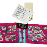 エルメス HERMES ツイリー Rive Droite Rive Gauche ピンク シルク レディース スカーフ
