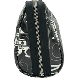 シャネル CHANEL エアラインポーチ 22番台 ブラック/ホワイト/シルバー金具 ナイロン レディース ポーチ