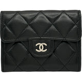 シャネル CHANEL マトラッセコインパース A31504 12番台 ブラック/シルバー金具 ラムスキン レディース コインケース