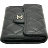 シャネル CHANEL マトラッセコインパース A31504 12番台 ブラック/シルバー金具 ラムスキン レディース コインケース