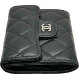 シャネル CHANEL マトラッセコインパース A31504 12番台 ブラック/シルバー金具 ラムスキン レディース コインケース