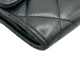 シャネル CHANEL マトラッセコインパース A31504 12番台 ブラック/シルバー金具 ラムスキン レディース コインケース
