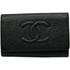 シャネル CHANEL ココマークキーケース 10番台 ブラック/ゴールド金具 キャビアスキン レディース キーケース