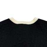 シャネル CHANEL バイカラーエンボス半袖ジャケット P46138 ブラック レーヨン レディース その他アウター
