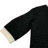 シャネル CHANEL バイカラーエンボス半袖ジャケット P46138 ブラック レーヨン レディース その他アウター