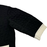 シャネル CHANEL バイカラーエンボス半袖ジャケット P46138 ブラック レーヨン レディース その他アウター