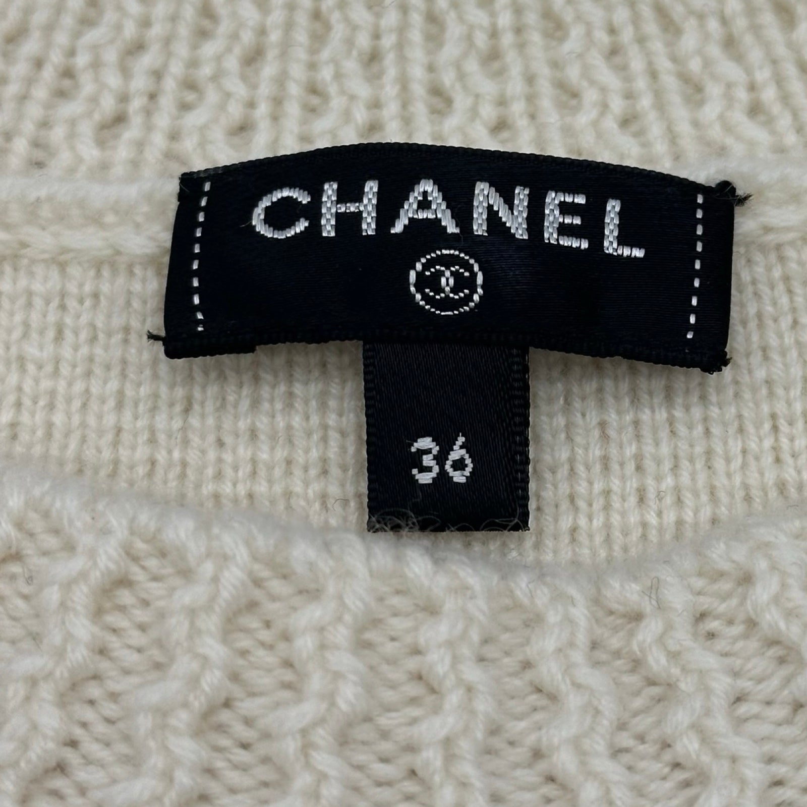 シャネル CHANEL ココマークボタンカシミヤニットセーター P65574 