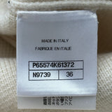 シャネル CHANEL ココマークボタンカシミヤニットセーター P65574 アイボリー カシミヤ レディース セーター