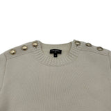 シャネル CHANEL ココマークボタンカシミヤニットセーター P65574 アイボリー カシミヤ レディース セーター