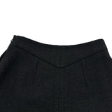 シャネル CHANEL パール装飾ツイードスカート P45437 ブラック コットン レディース スカート