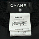 シャネル CHANEL パール装飾ツイードスカート P45437 ブラック コットン レディース スカート
