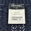 シャネル CHANEL ノースリーブサマーニットワンピース P53710 ネイビー コットン レディース ワンピース