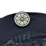 シャネル CHANEL ココマークボタンサマーニットワンピース P53322 ネイビー コットン レディース ワンピース