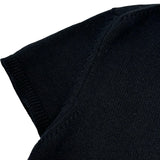 エルメス HERMES 半袖カシミヤニットワンピース ブラック カシミヤ レディース ワンピース