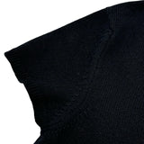 エルメス HERMES 半袖カシミヤニットワンピース ブラック カシミヤ レディース ワンピース