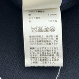 エルメス HERMES ツイルレーヌ切替ニットワンピース ネイビー シルク レディース ワンピース