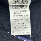 エルメス HERMES ツイルレーヌ切替ニットワンピース ネイビー シルク レディース ワンピース