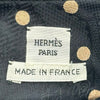 エルメス HERMES Zouaves of Dragons ドットシルクワンピース ブラック シルク レディース ワンピース