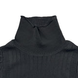 エルメス HERMES タートルネックニットセーター ブラック レーヨン レディース ニット