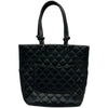 シャネル CHANEL カンボンラインミディアムトート A25167 8番台 ブラック ラムスキン レディース トートバッグ