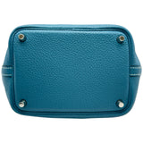 エルメス HERMES ピコタンロックPM □P刻印 ブルージーン/シルバー金具 トリヨン レディース ハンドバッグ