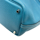エルメス HERMES ピコタンロックPM □P刻印 ブルージーン/シルバー金具 トリヨン レディース ハンドバッグ