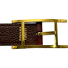 エルメス HERMES アピリバーシブルベルト 70cm □E刻印 ブラウン/ルージュH アルデンヌ/クシュベル メンズ ベルト