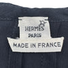 エルメス HERMES ベロアストライプノースリーブブラウス ブラック レーヨン レディース ブラウス